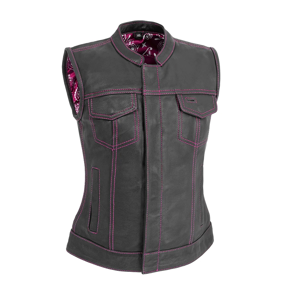 Women Leather Vest