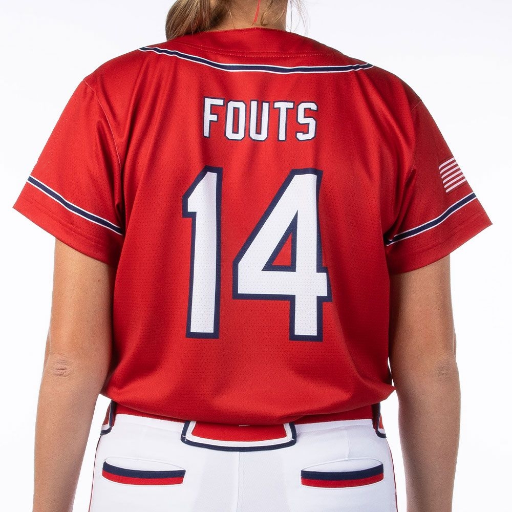 Soft Ball Uniform Back